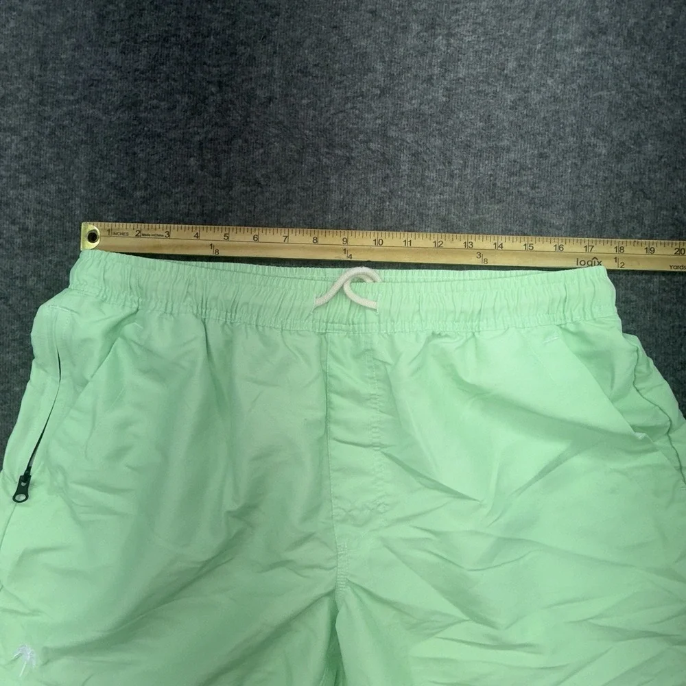 OAS Swim Trunks Size 2XL Mens Solid Green Swim Shorts Summer Beach‎ Pool